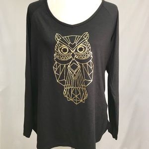 Just My Size Owl Top